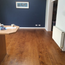 Solid Teak Flooring with a Coloured Varnish